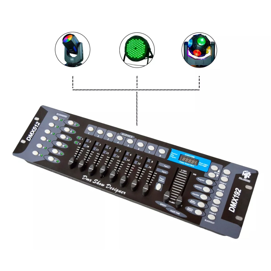 Controlador Dmx 512 Canales 192  + Línea