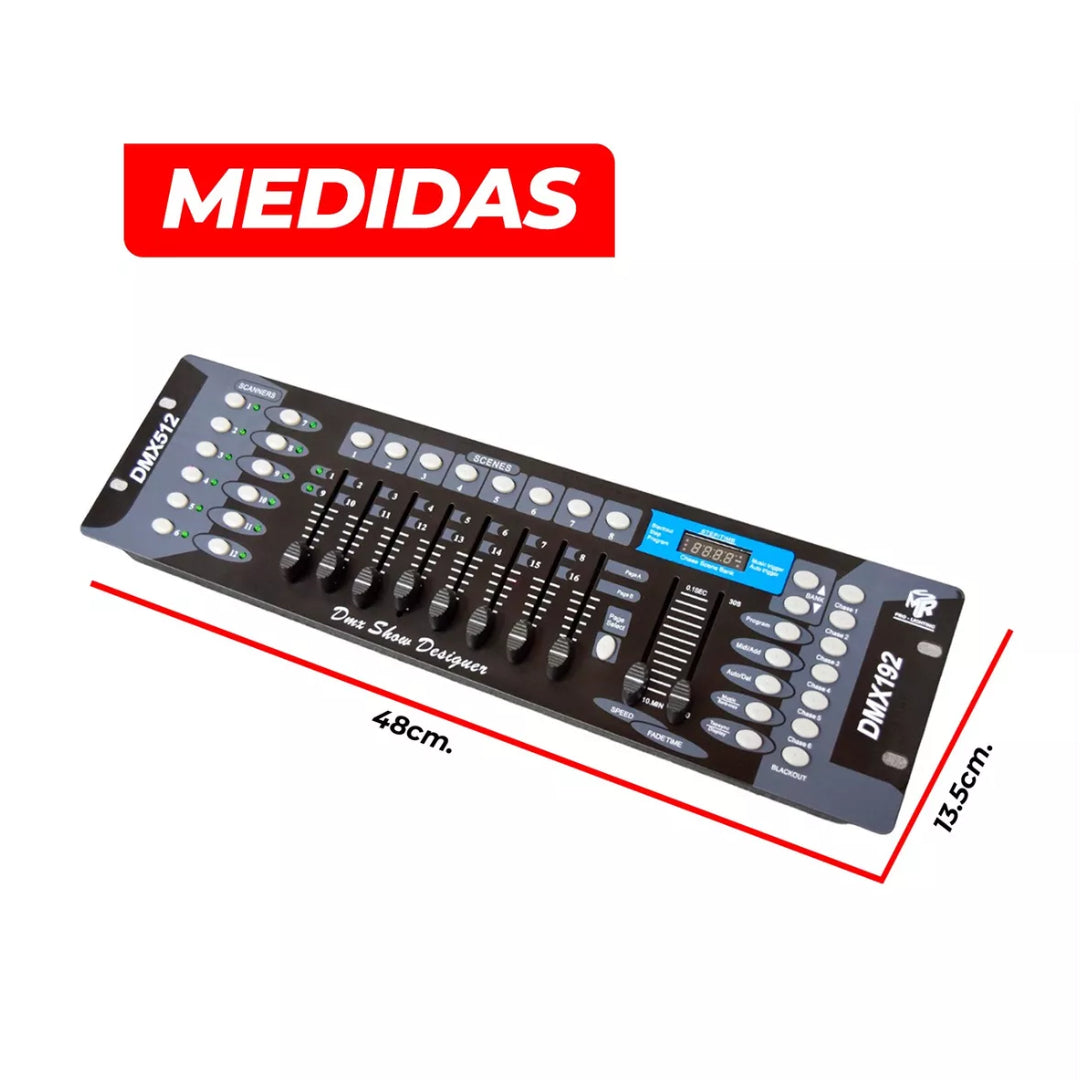 Controlador Dmx 512 Canales 192 + Línea 1M