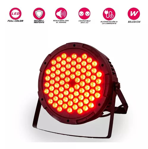 2 Cañon Par Led 80x3 W