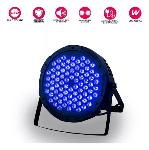 2 Cañon Par Led 80x3 W