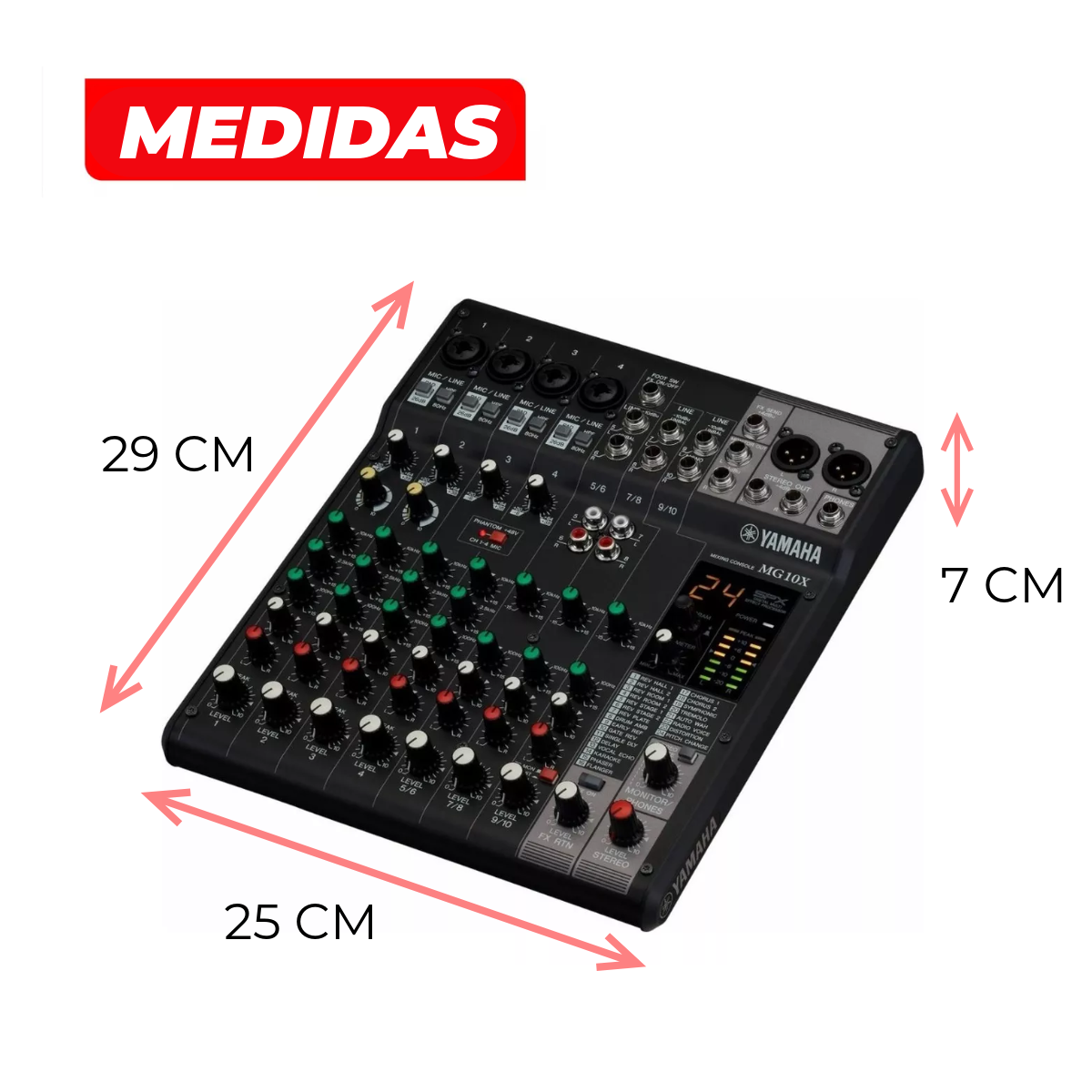 Mezcladora De Audio Yamaha Mg10x