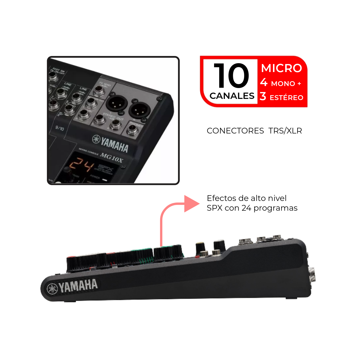 Mezcladora De Audio Yamaha Mg10x