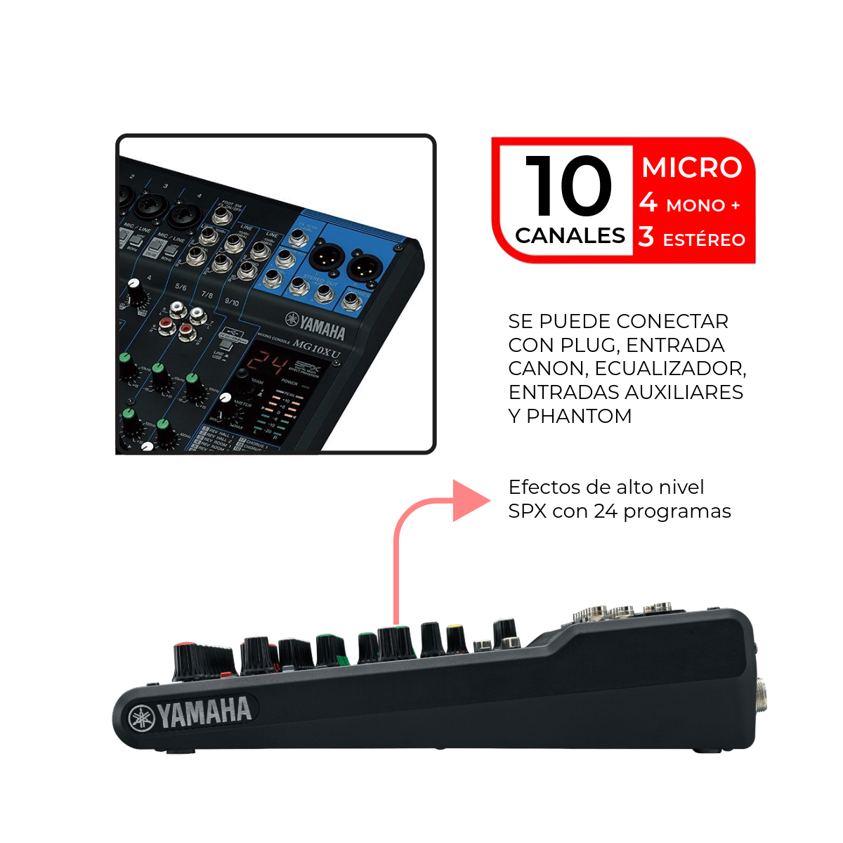 Mezcladora De Audio Yamaha Mg-10xu