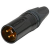 Conector Xlr Macho De 3 Polos De Canon, Negro, Nc3mxx Neutrik