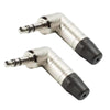 2 Plug Neutrik 1/8 Estéreo Angulado Niquel Ntp3rc